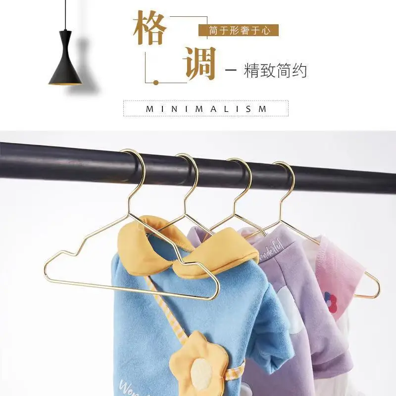 5 uds colgador de ropa para cachorros colgador para mascotas ropa dorada colgar ropa de moda gancho estante soporte de exhibición accesorios para mascotas gato - imagen 4