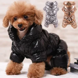 Abrigo plumón para perros gatos Shih Tzu Bulldog invierno cálido
