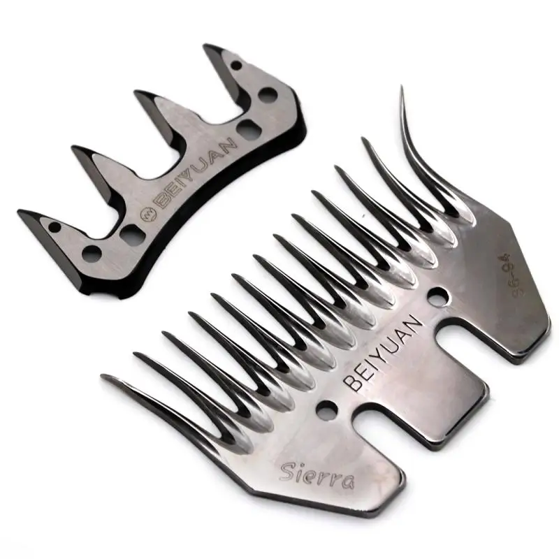 Tijeras para ovejas/cabras, cortador de peine convexo, cortadora de 9/13 dientes, hoja recta/curva para cortadora de ovejas, tijeras - imagen 2