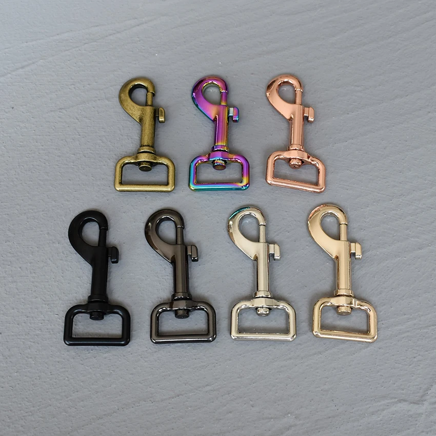 1 Uds. Cierres giratorios para langosta, hebilla de gancho de Metal para perro, Hardware duradero para correas de 25mm, piezas de correa para perro Diy de aleación de Zinc - imagen 2