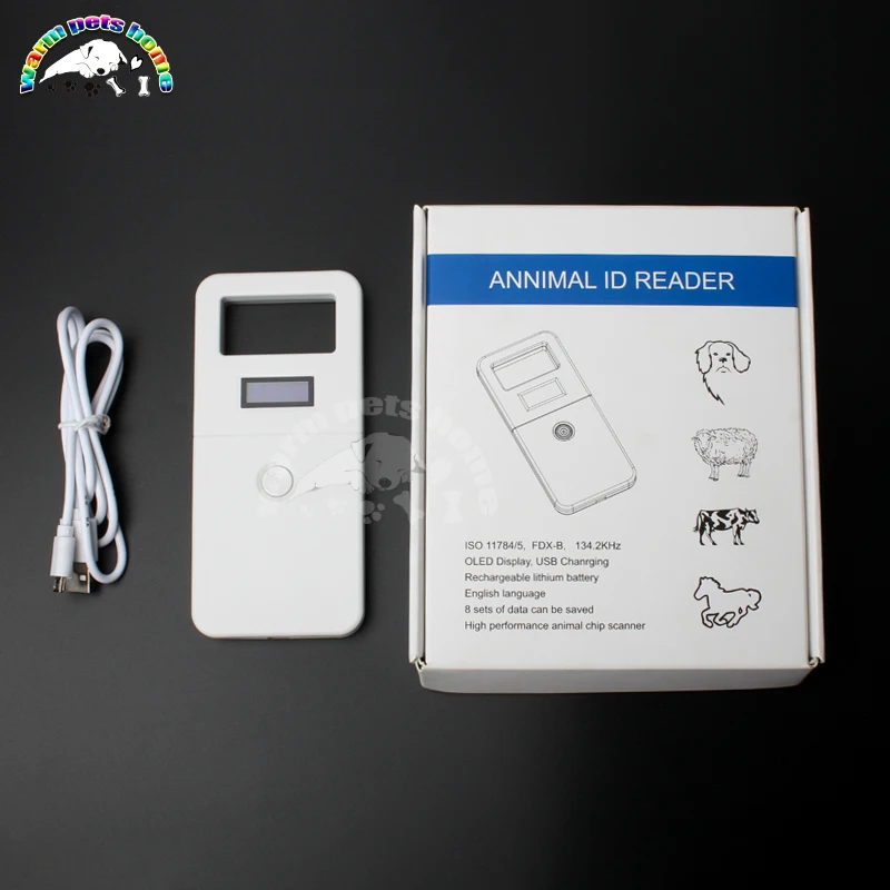 Lector de identificación de animales, escáner Digital de Chip de animales, transpondedor USB, microchip RFID, escáner de identificación portátil para perros, gatos, caballos