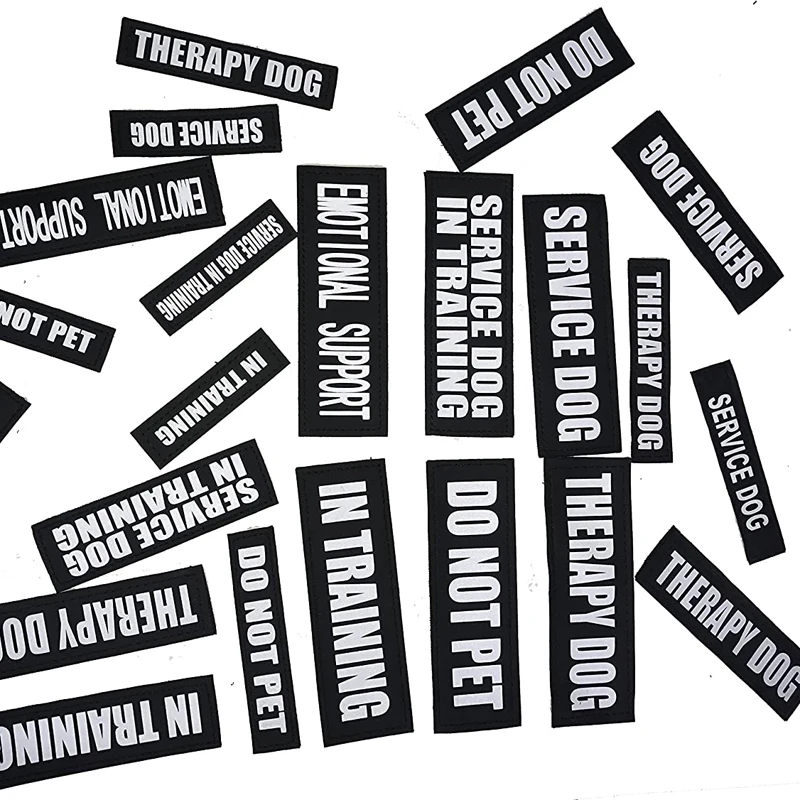 Arnés personalizado grande de la correa del pecho del perro de la etiqueta del velcro de la correa del pecho del animal doméstico de la etiqueta del nombre del parche del velcro