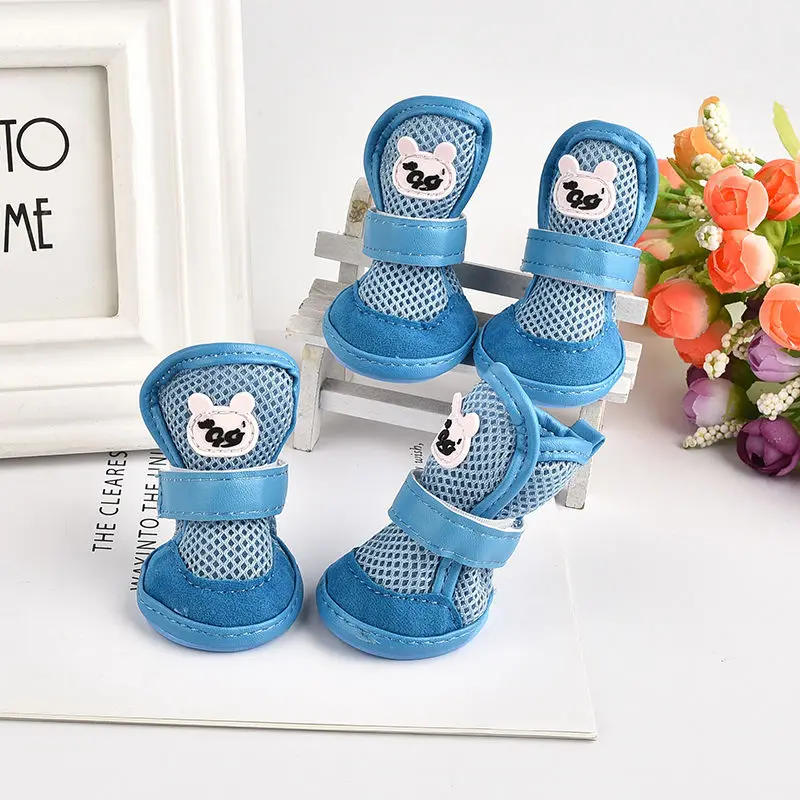 zapatos deportivos antideslizantes perros sandalias transpirables antideslizantes mascotas zapatos red cachorros colores caramelo Chihuahua Pug