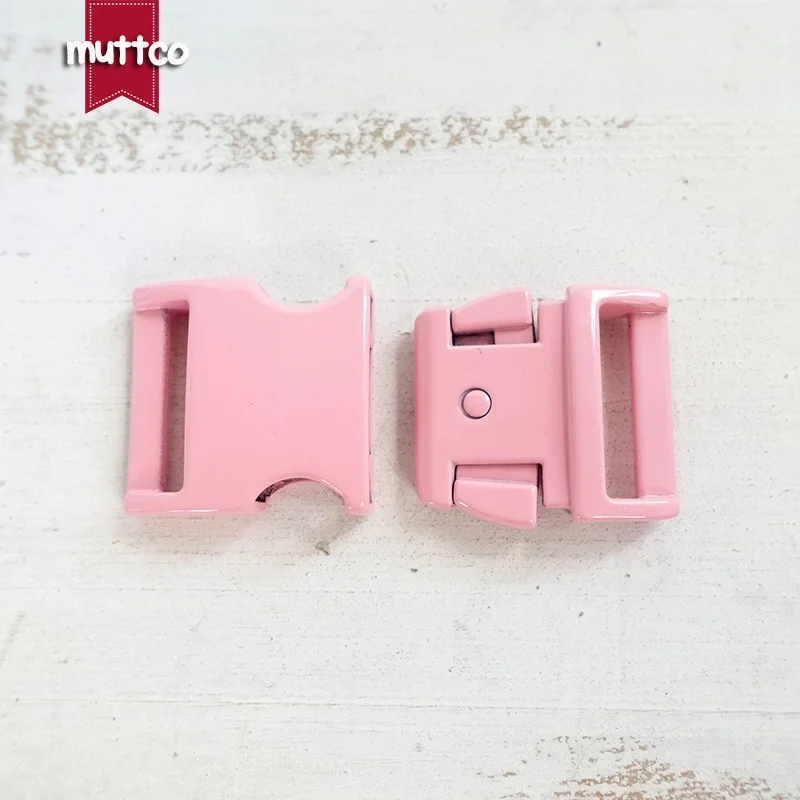 10 piezas de herrajes de hebilla de Metal para Collar de perro grabado para correas de 20 mm/25 mm, piezas de correa DIY, calidad superior disponible en 7 colores