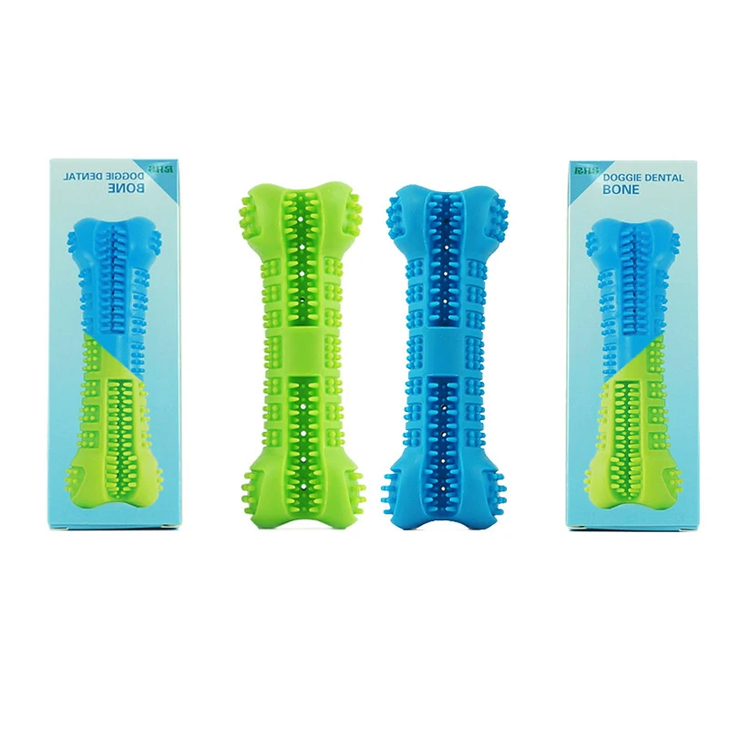 Cepillos de dientes para perros, juguete para masticar, palo de goma suave, Limpieza de dientes, masaje de puntos, pasta de dientes para perros pequeños, cepillo de dientes para mascotas - imagen 4