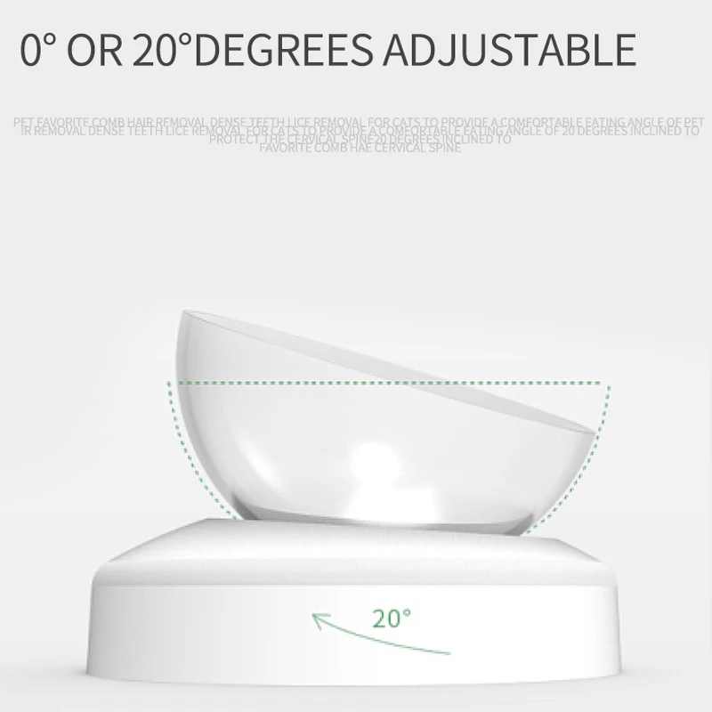 KIMPETS-cuenco antideslizante para gato, cuenco para proteger la columna Cervical, cuencos para beber para perros, alimentador de ángulo ajustable, productos cómodos para mascotas - imagen 4