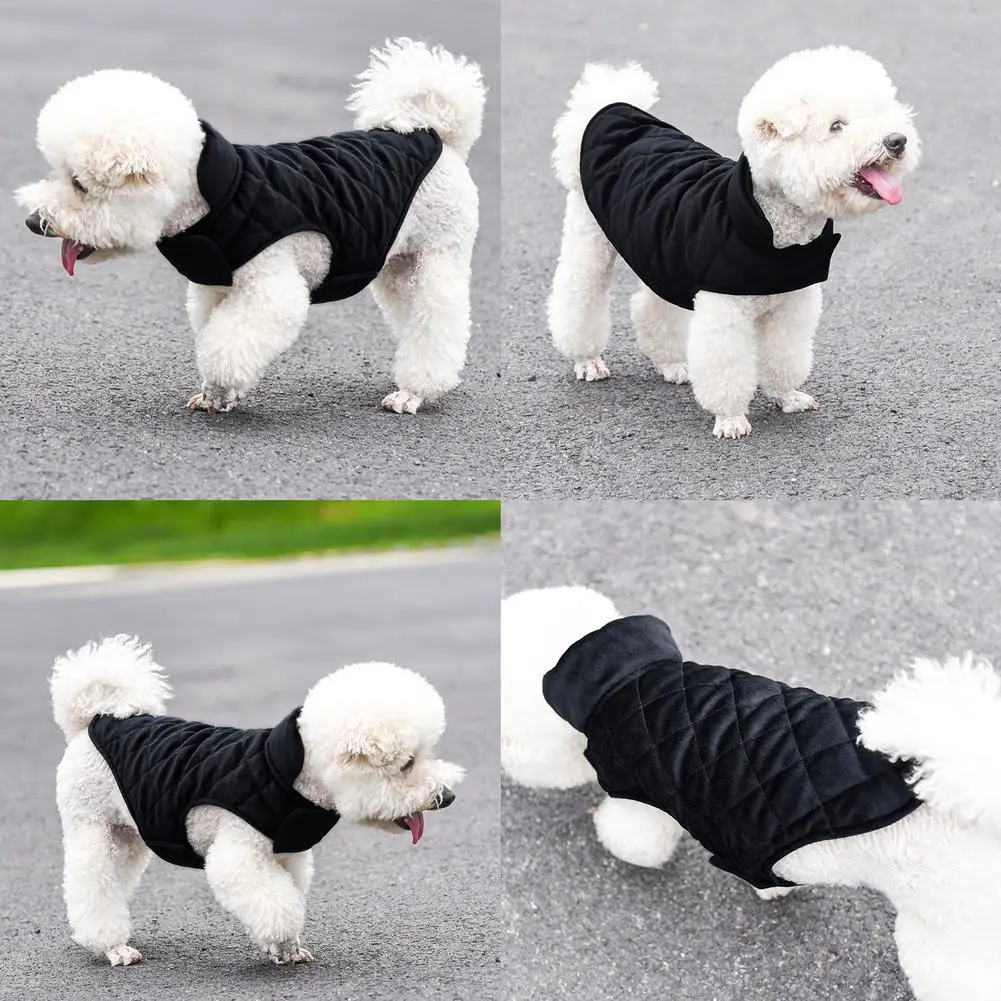 Chaqueta con arnés para perro, abrigo impermeable, ropa cálida de invierno, chaleco grueso para mascota - imagen 5