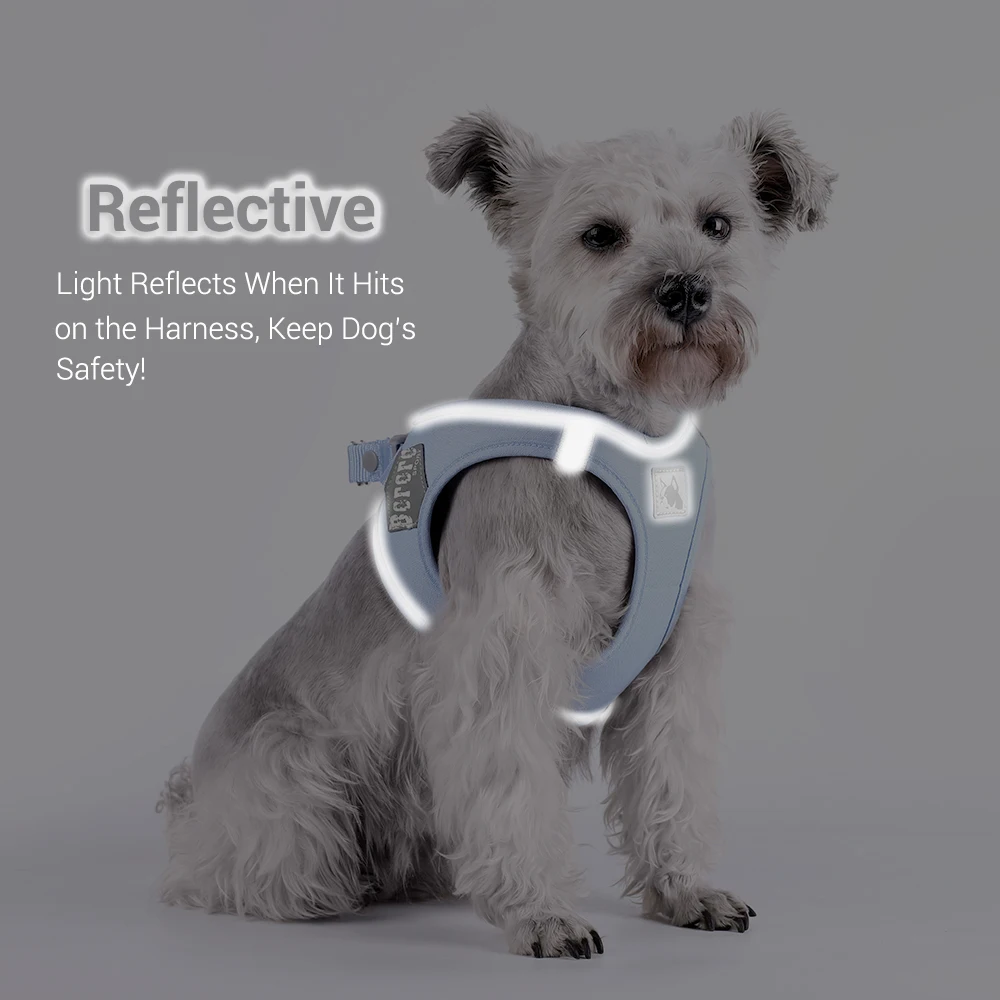 Arnés para perros sin tirones X7 para perros pequeños, arnés acolchado para perro suave macarrón, reflectante ajustable para Yorkies, Bulldog francés - imagen 4