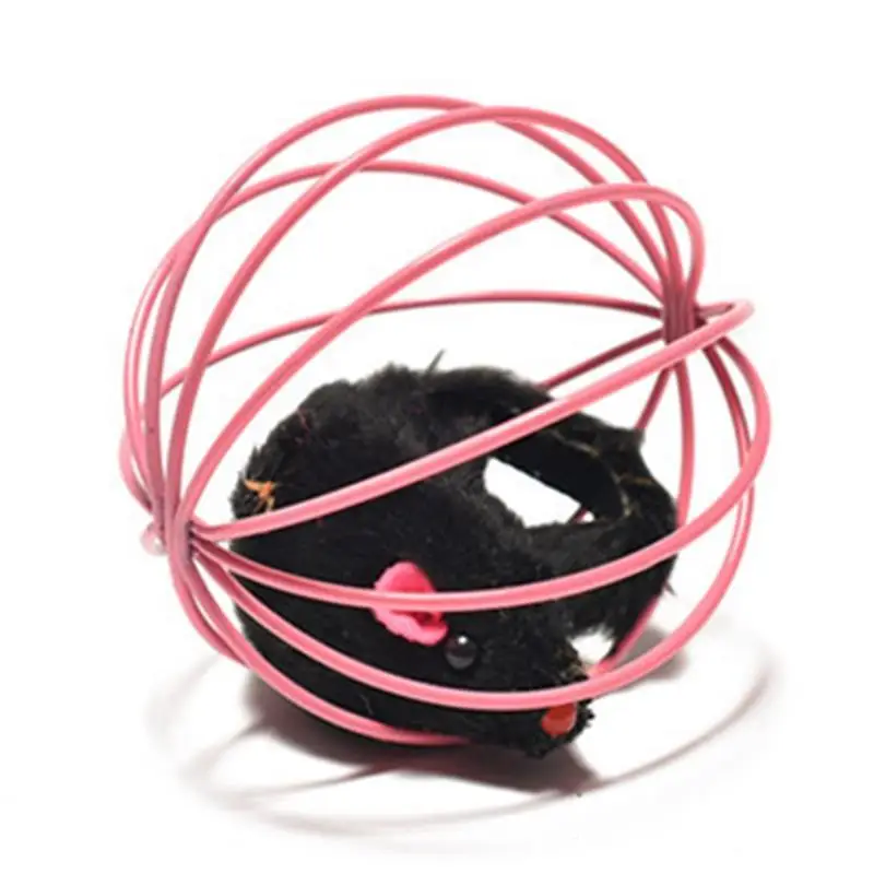 Dorakitten-Juego de juguetes interactivos para gatos, juguete creativo con forma de ratón, Bola de Juego, sonajero, suministros para mascotas, Color aleatorio, 5 unidades por Set - imagen 4