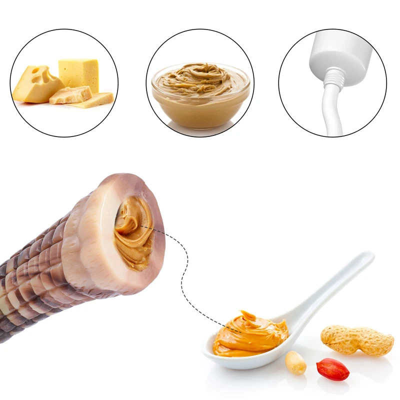 Benepaw juguete masticable duradero para perros, masticadores agresivos, juguetes de goma no tóxicos para mascotas pequeñas, medianas y grandes, dentición, sabor a ternera - imagen 4