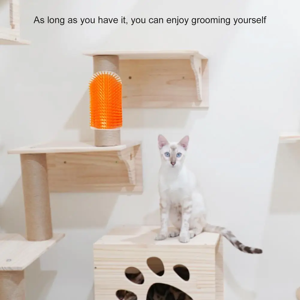 Peine extraíble para mascotas, cepillo de rascado para esquina de gato, masaje, depilación, herramienta de limpieza de aseo para mascotas, 2 piezas - imagen 4