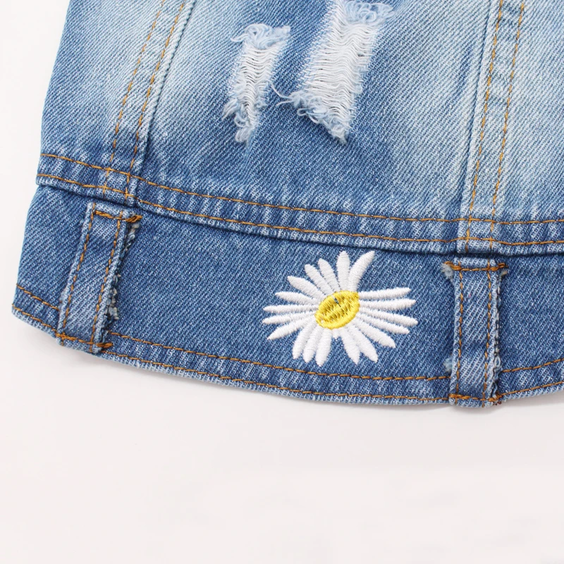 Chaleco vaquero de primavera para perros, ropa Shih Tzu para perros pequeños, Yorkshire Terrier, chaqueta vaquera para cachorros, ropa para Chihuahua, ropa para gatos - imagen 5