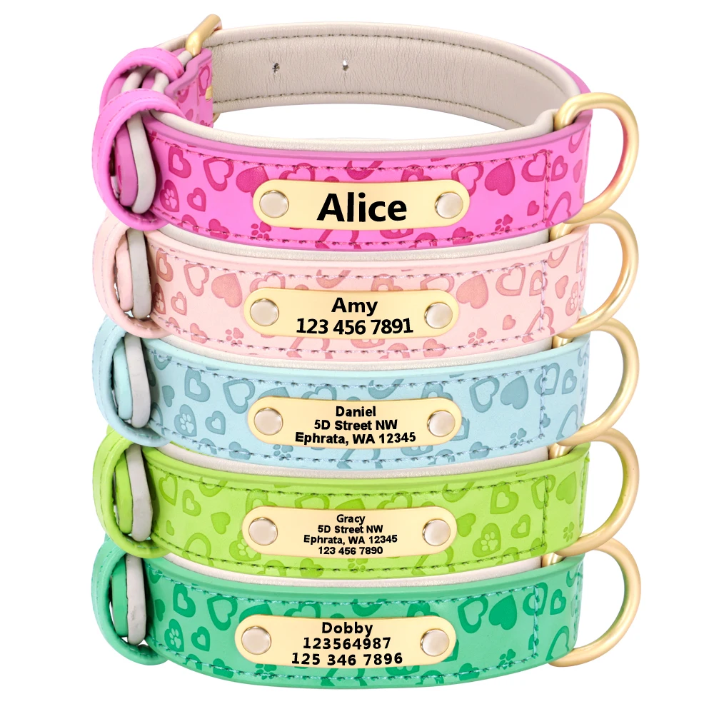 Collares de Cuero Personalizados para Perros