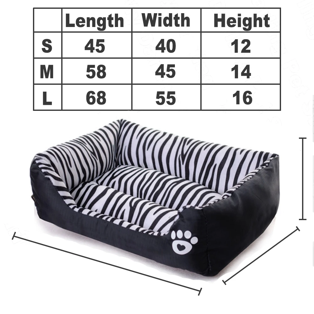 Zebra Dog Bed