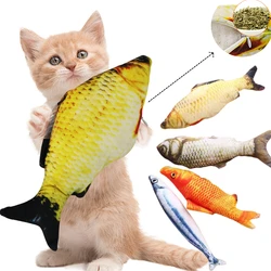 Juguete interactivo pez 3D para gatos con hierba gatera