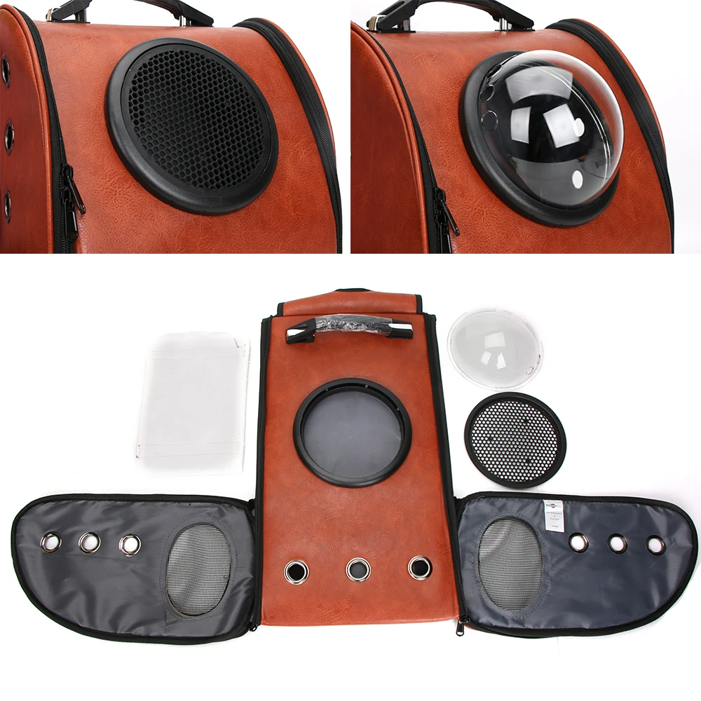 Bolsas de gato para gatos al aire libre mochila bolsa de ventana gato transporte cápsula grandes bolsas de bolas para gatos gatito mascota al aire libre viajes BD0012 - imagen 2