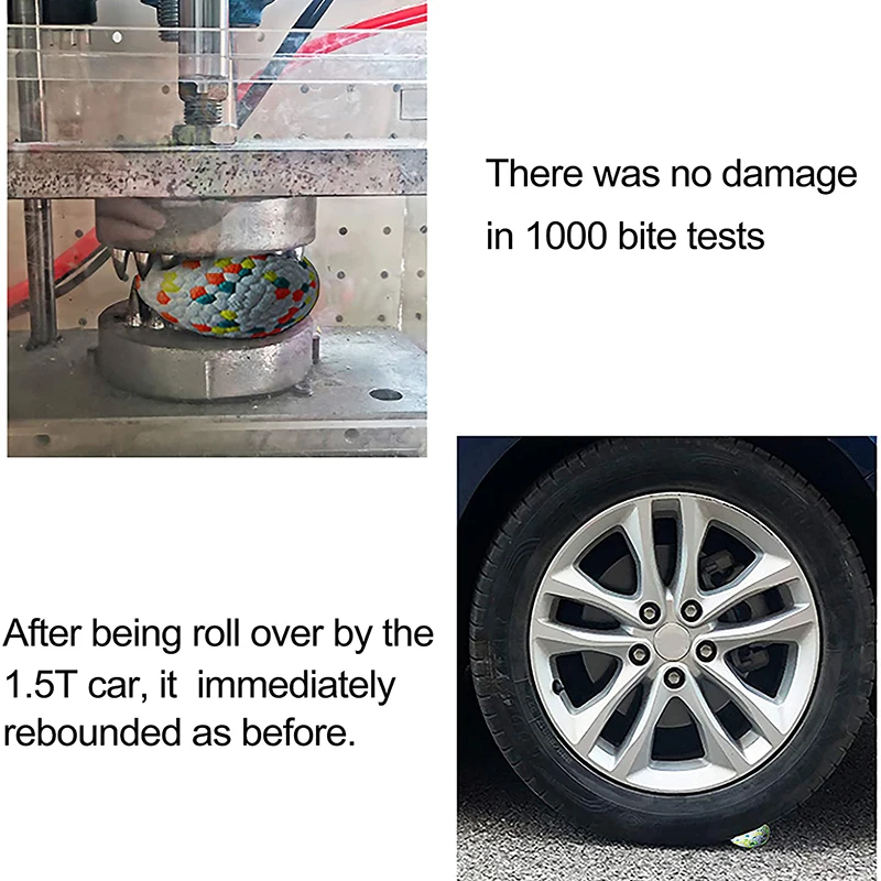 Benepaw-pelota de perro sólida resistente a las mordeduras, juguetes interactivos de alta elasticidad para mascotas de grado alimenticio, para perros de raza pequeña, mediana y grande - imagen 4