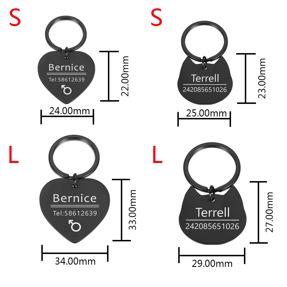Un conjunto de cuatro llaves con los nombres Bernice y Terrill sobre ellos