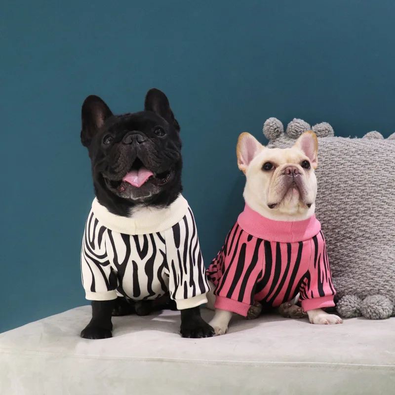 Ropa cálida de invierno para mascotas, sudaderas con capucha para Bulldogs franceses, abrigo de algodón para perros, chaqueta para perros pequeños, Pug