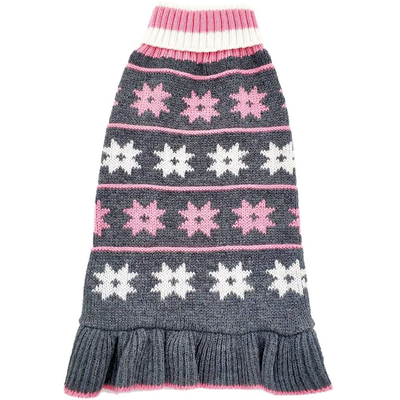 Benepaw-suéter con cuello de tortuga para perro, vestido bonito de princesa, jersey de cuello alto con agujeros para cachorro, ropa de punto para Otoño e Invierno - imagen 2