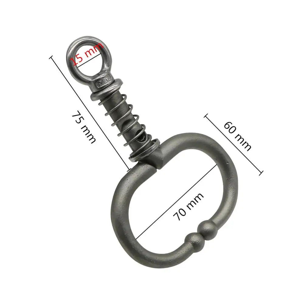 Anillo de nariz de ganado grande de acero inoxidable de 70mm de diámetro, abrazaderas de nariz de toro de resorte, anillos de tracción de nariz de vaca, herramienta de encuadernación, 1 ud. - imagen 2