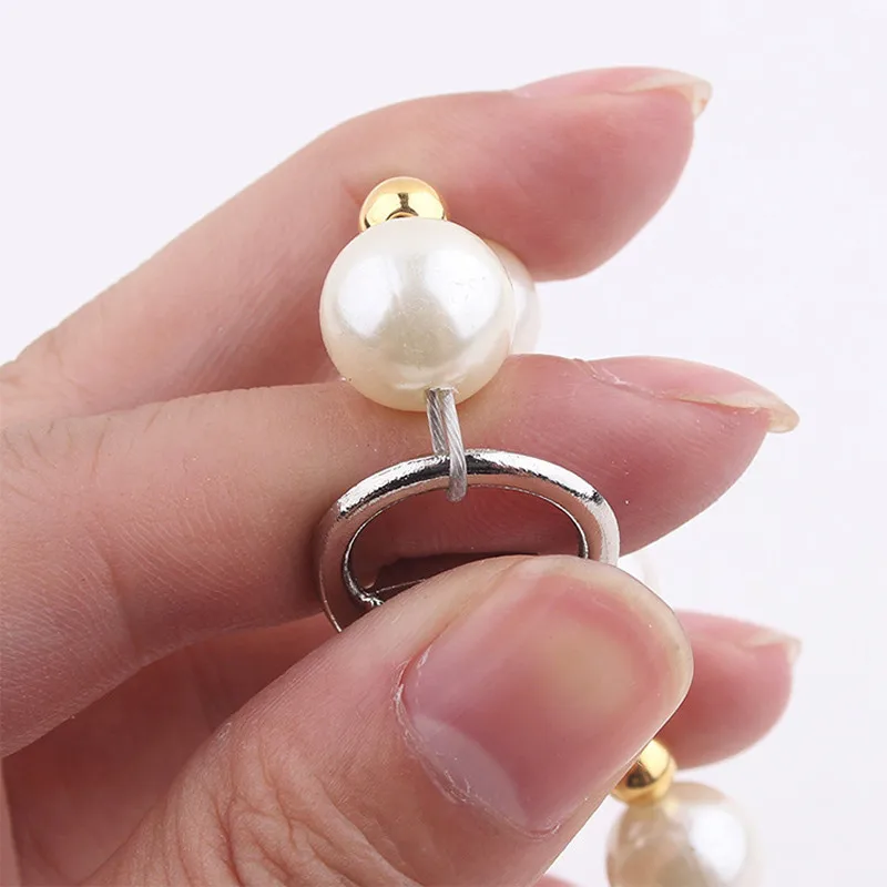 Correa personalizada con cuentas de perlas para perros y gatos, 120cm, 4 pies, plomo para perros pequeños y medianos, accesorios para fiestas de cumpleaños y bodas - imagen 5