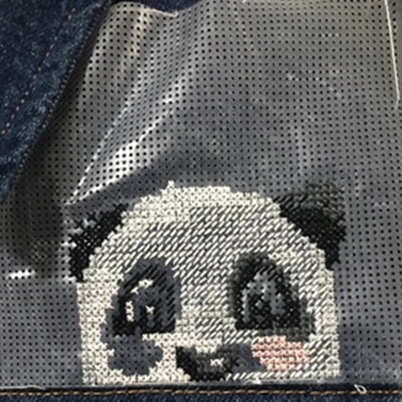 Lienzo Soluble en agua, tela mágica de 22x100cm, tela de punto de cruz de 14CT que desaparece en el agua, bricolaje, hecho a mano para bordado de ropa - imagen 5