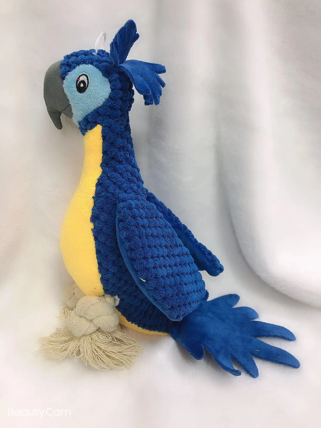 Juguete de felpa para mascotas, juguete resistente a las mordeduras, con sonido de pájaro y loro, suministros para mascotas - imagen 2