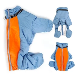 Chaqueta impermeable para perro grande – Cálida reflectante para Bulldog y Labrador