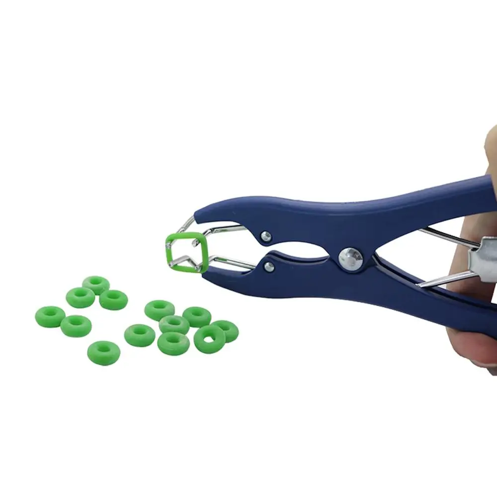 Abrazadera de acoplamiento de cola de oveja para cerdigas de animales de granja, alicates de castración sin sangre y abrazadera de expansión de anillo de castración de acoplamiento de cola