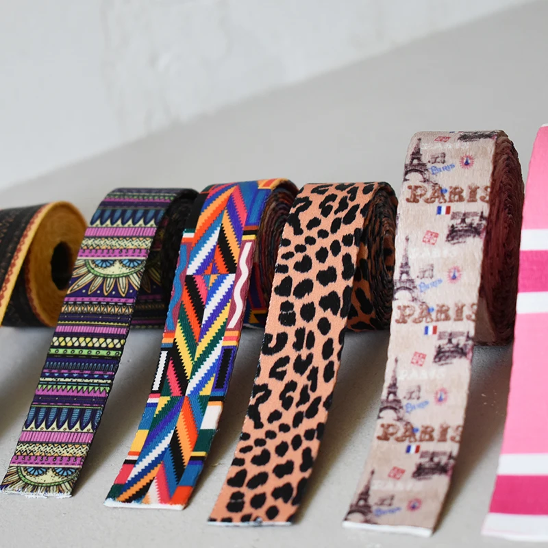 5 yardas de ancho 25mm Webb 12 colores cinta impresa cinta equipaje cinturón cuerda perro mascota Collar correa arnés