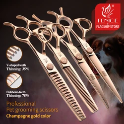 Tijeras de grooming para perros - curvadas, rectas y de adelgazamiento
