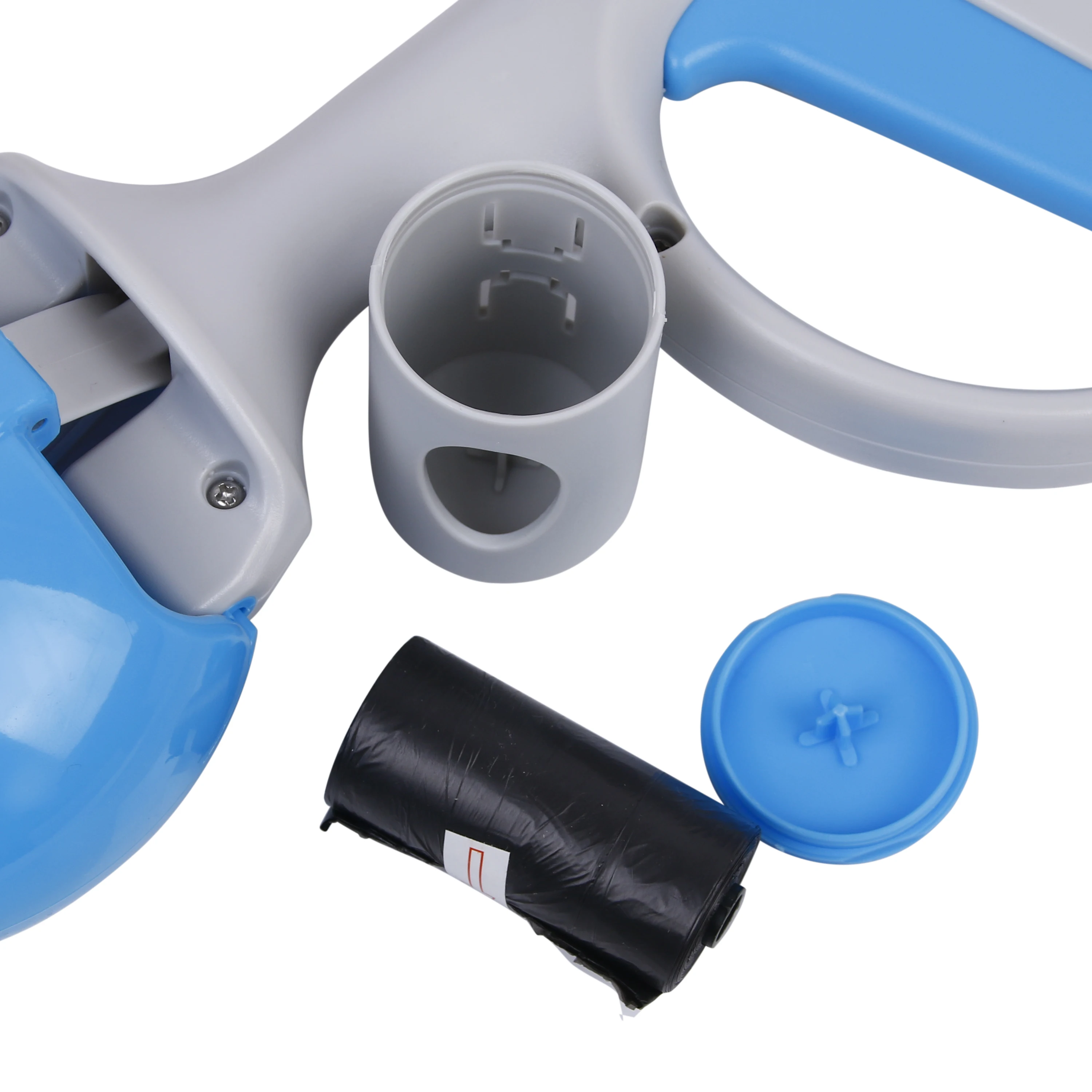 Limpiador de excrementos para perros con 10 rollos de bolsas descompuibles, herramienta de limpieza de residuos al aire libre con soporte para recoger - imagen 4