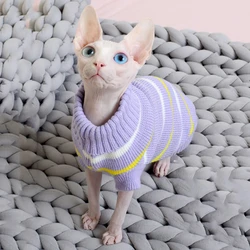 Ropa térmica de invierno para gatos Sphynx y perros pequeños – Jersey suave