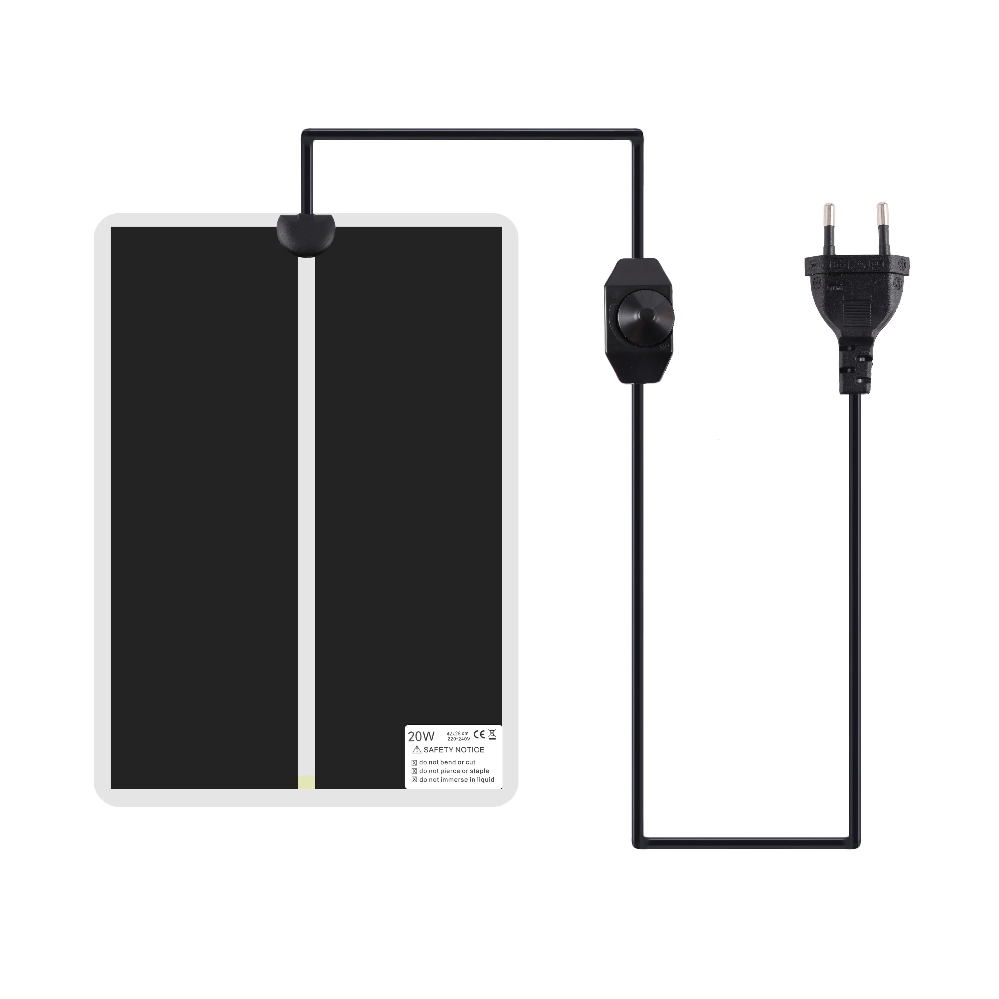 Estera térmica para Reptiles de 5-45W, terrario, escalada, almohadillas térmicas para mascotas, controlador de temperatura ajustable, esteras, suministros para Reptiles, 1 ud. - imagen 3