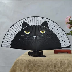 Abanico para gatos estilo japonés con seda