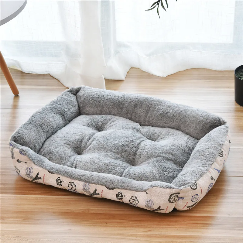 Cama para perros y mascotas, cojín para cachorros, perrera para gatos y cachorros de talla grande, cestas suaves para perros pequeños y grandes, sofá suave, almohadilla para animales - imagen 2