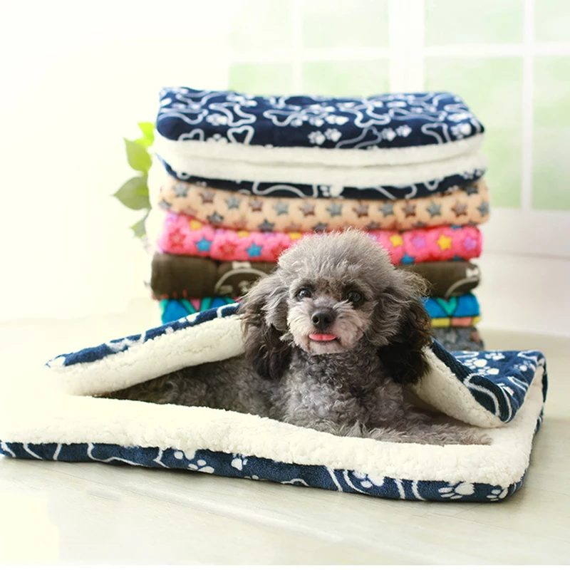 Alfombrilla de forro polar suave para mascotas, manta de cojín para gatos y perros, productos cálidos de invierno para animales, accesorios para cachorros, almohadilla de cama kedi malzemeleri - imagen 3