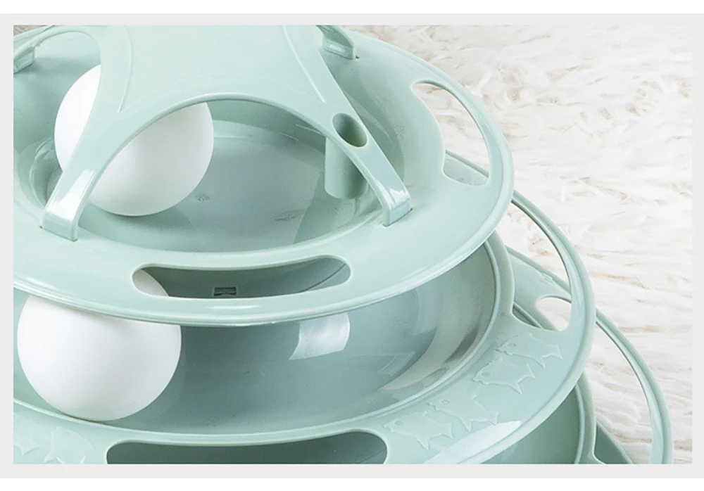 Palo con juguete para gatos que se coloca en la parte superior de la torre