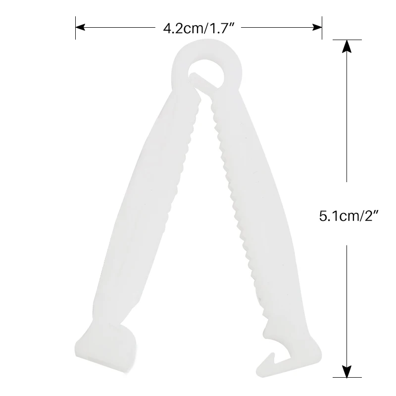 Abrazaderas desechables para cordón Umbilical, 50 Uds., plástico, azul, blanco, cerdito, ombligo Umbilical, abrazadera para cordón, animales, cordero, cabra, cachorro, Kit de parto - imagen 5