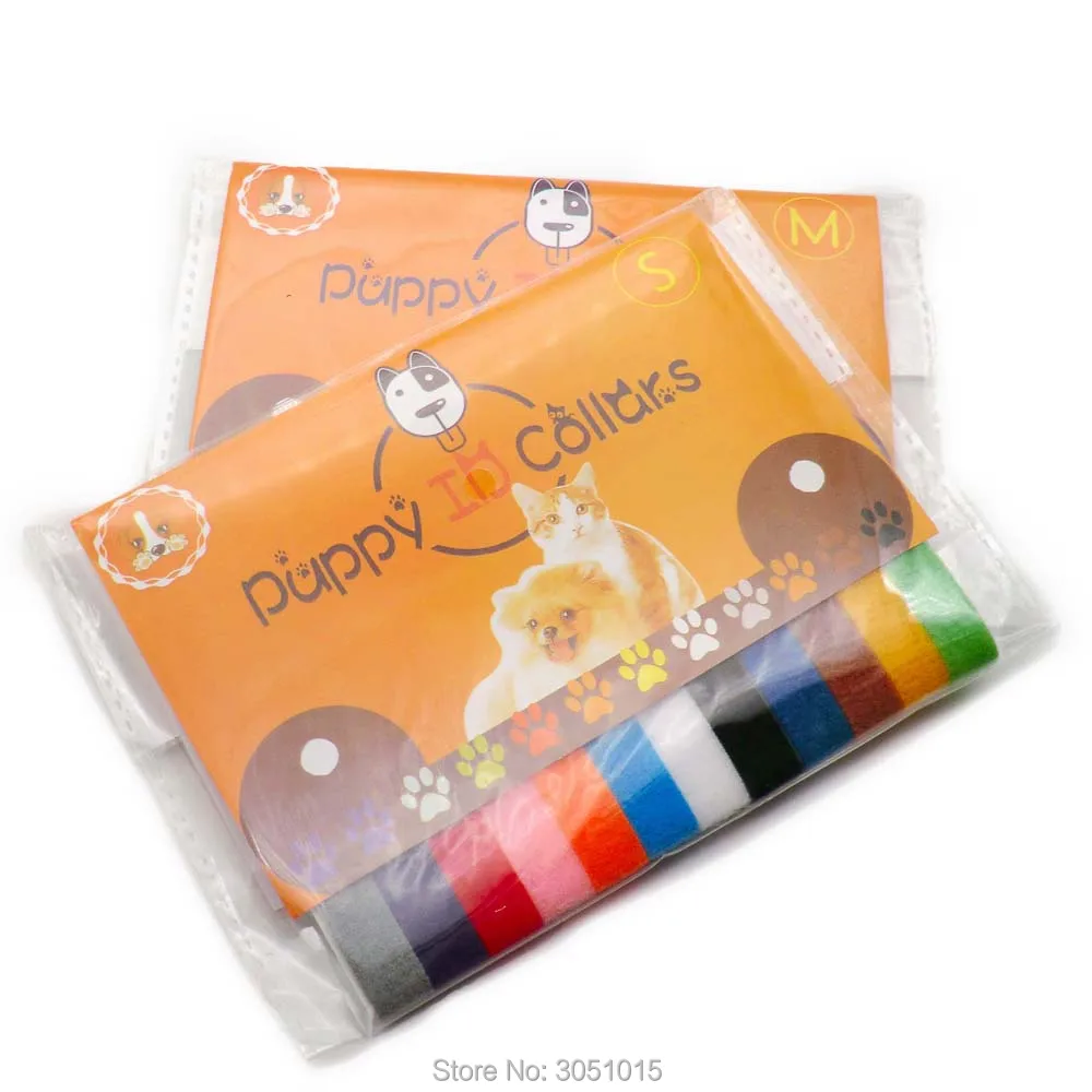 Venta al por mayor, 300 Uds., 25 juegos de collares para cachorros, mascotas recién nacidas, collares ajustables de nailon para perros pequeños, collar para gatitos, collares para cachorros - imagen 3