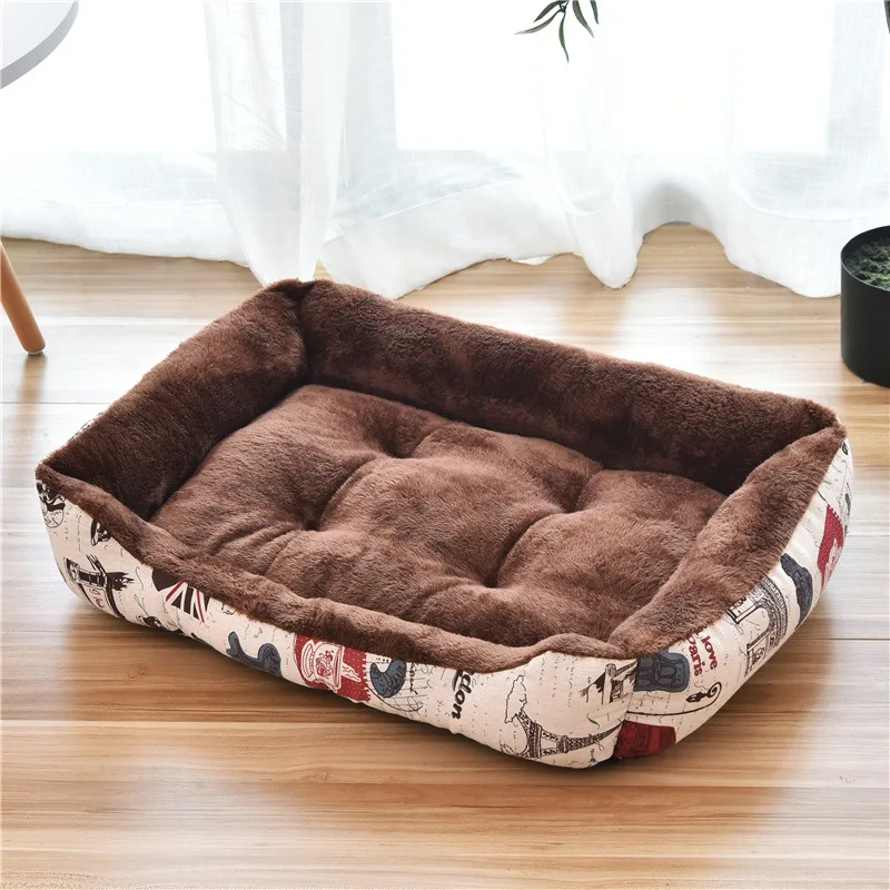 Cama para perros y mascotas, cojín para cachorros, perrera para gatos y cachorros de talla grande, cestas suaves para perros pequeños y grandes, sofá suave, almohadilla para animales