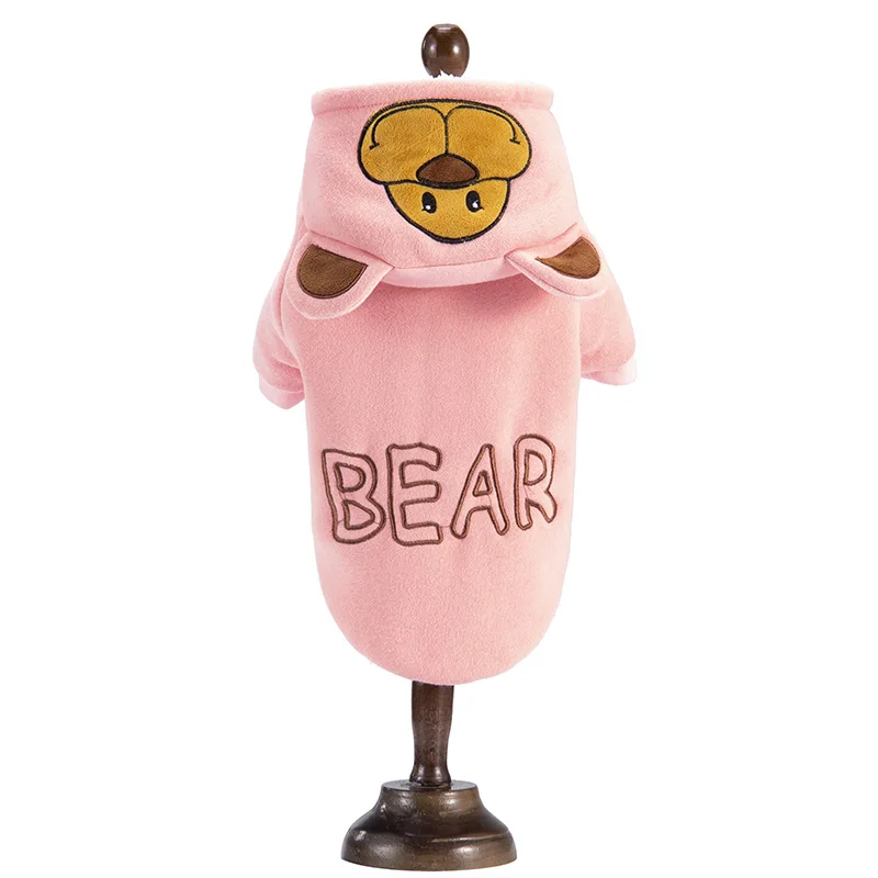 Ropa de invierno para mascotas, ropa de felpa acolchada para perros, suministros para mascotas, ropa de abrigo gruesa de algodón para perros Yorkie - imagen 5