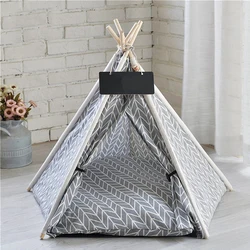 Tienda tipi de lino para gatos y perros – Con esterilla lavable