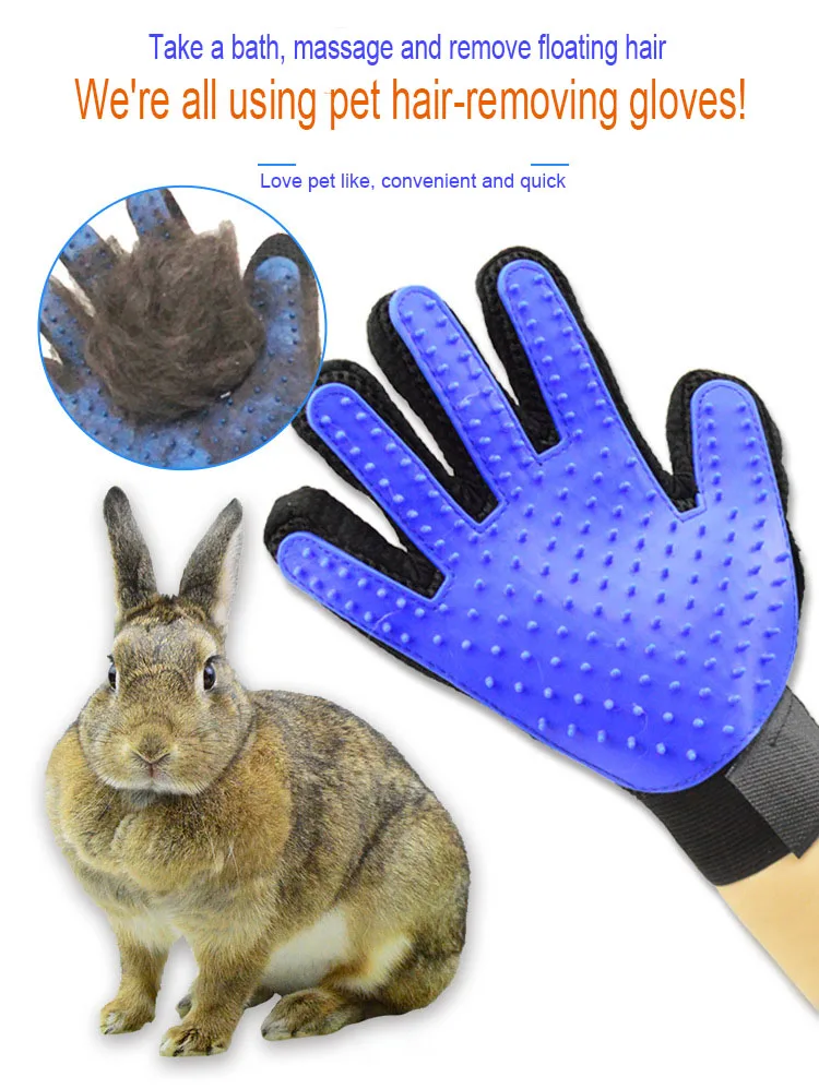 Guante para gatos, cepillo de depilación, Masaje para Perros, ducha, caniche, belleza, limpieza, peinando Perros, Accesorios - imagen 4