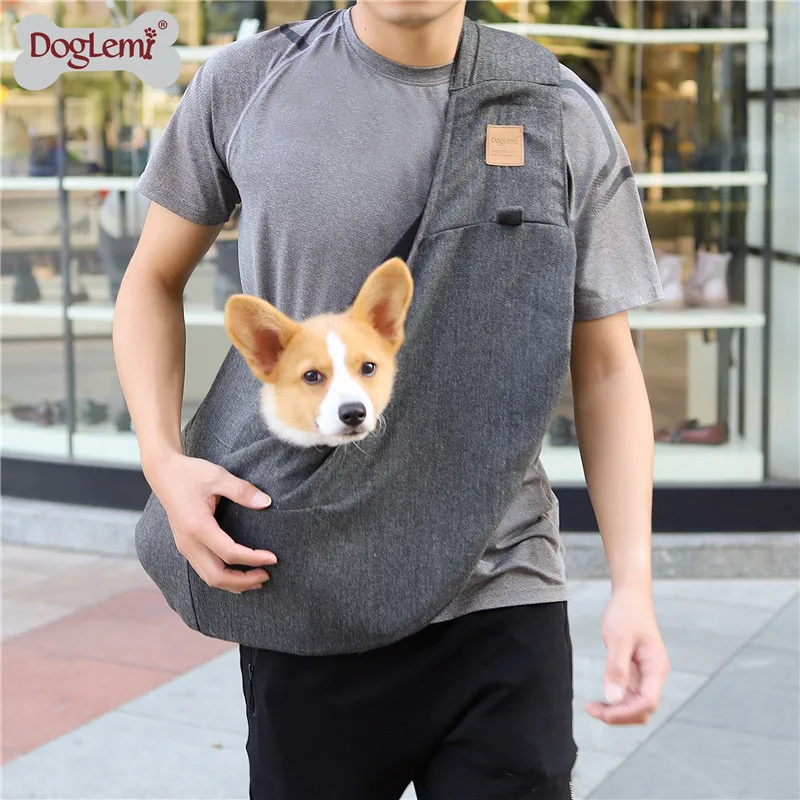 Mochila de transporte para perros, bandolera portátil para mascotas para perros pequeños o gatos, bolsa de seguridad funcional para abrazar perros, transportador de cachorros de viaje al aire libre - imagen 4