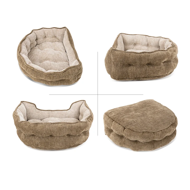 Truelove-alfombrillas para cama para mascotas, cama súper suave para perros, estera de felpa para gatos, camas para perros para casa, cojín redondo para exteriores, accesorios para dormir para mascotas TLR1901 - imagen 4