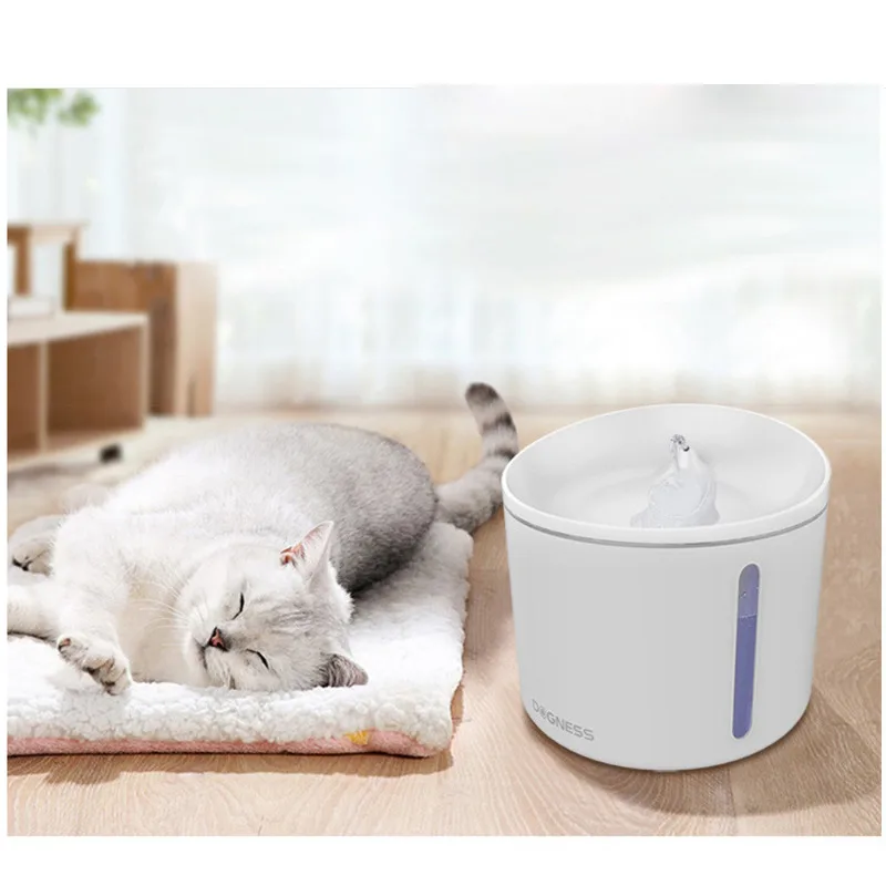Fuente de agua automática para gatos, tazón de beber saludable e higiénico para mascotas, súper silencioso, alimentación de agua eléctrica, diseño antiseco, 3,2 L - imagen 3