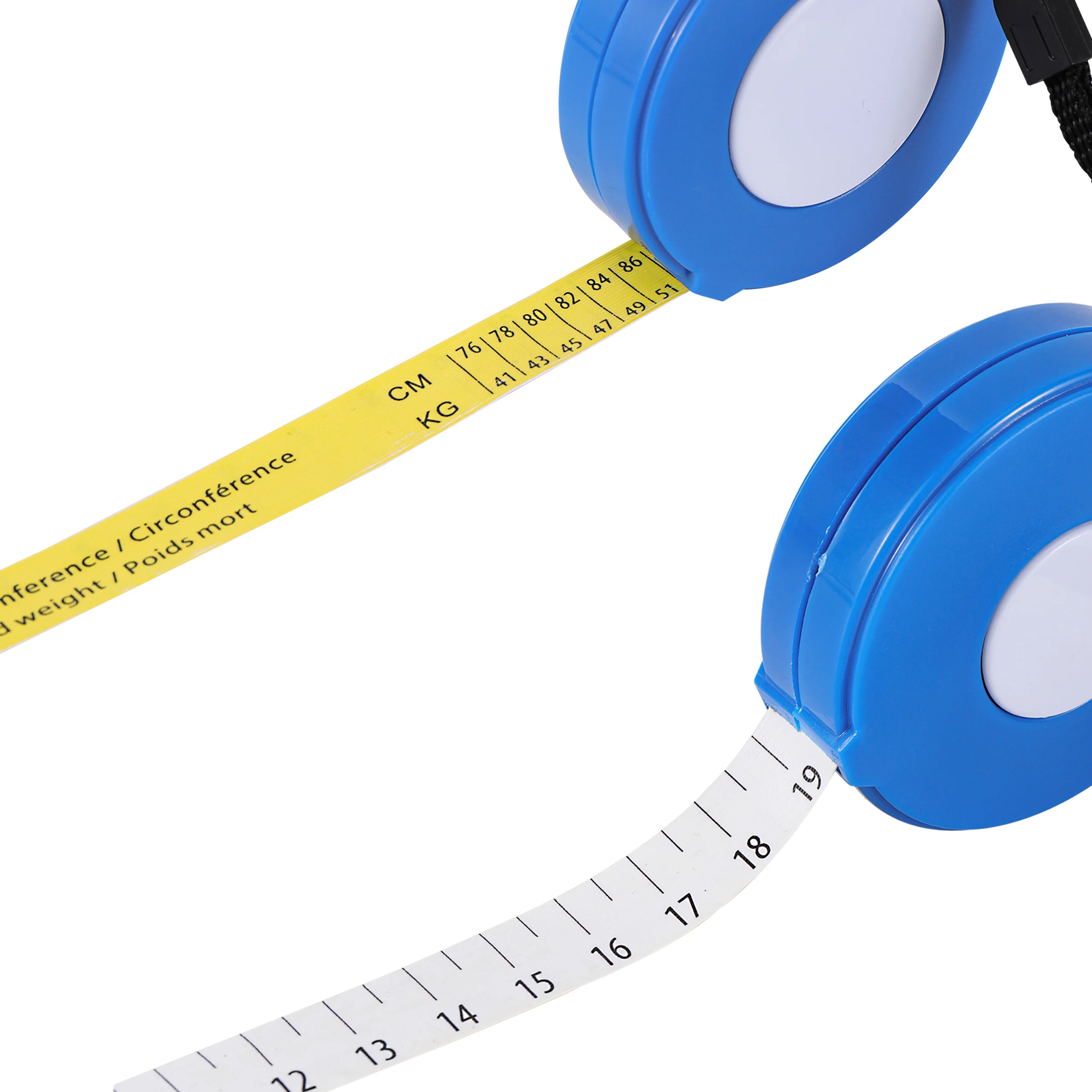 Cinta métrica retráctil de 2,5 m, tazón para beber, cinta métrica de peso corporal para busto de ganado porcino, regla de medición de peso, equipo agrícola - imagen 4