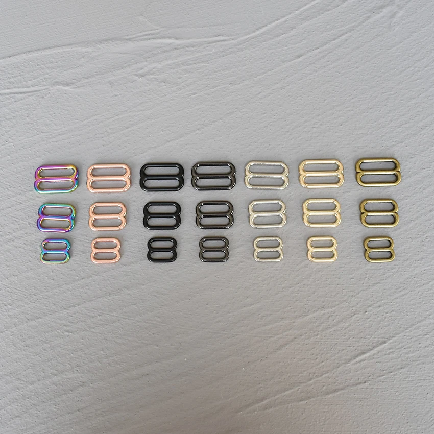 Accesorios de Metal de 15mm/20mm/25mm, correa para bolso de hombro de cuero, cinturón Web, ajuste rectangular, hebilla deslizante, 1 Uds. - imagen 3